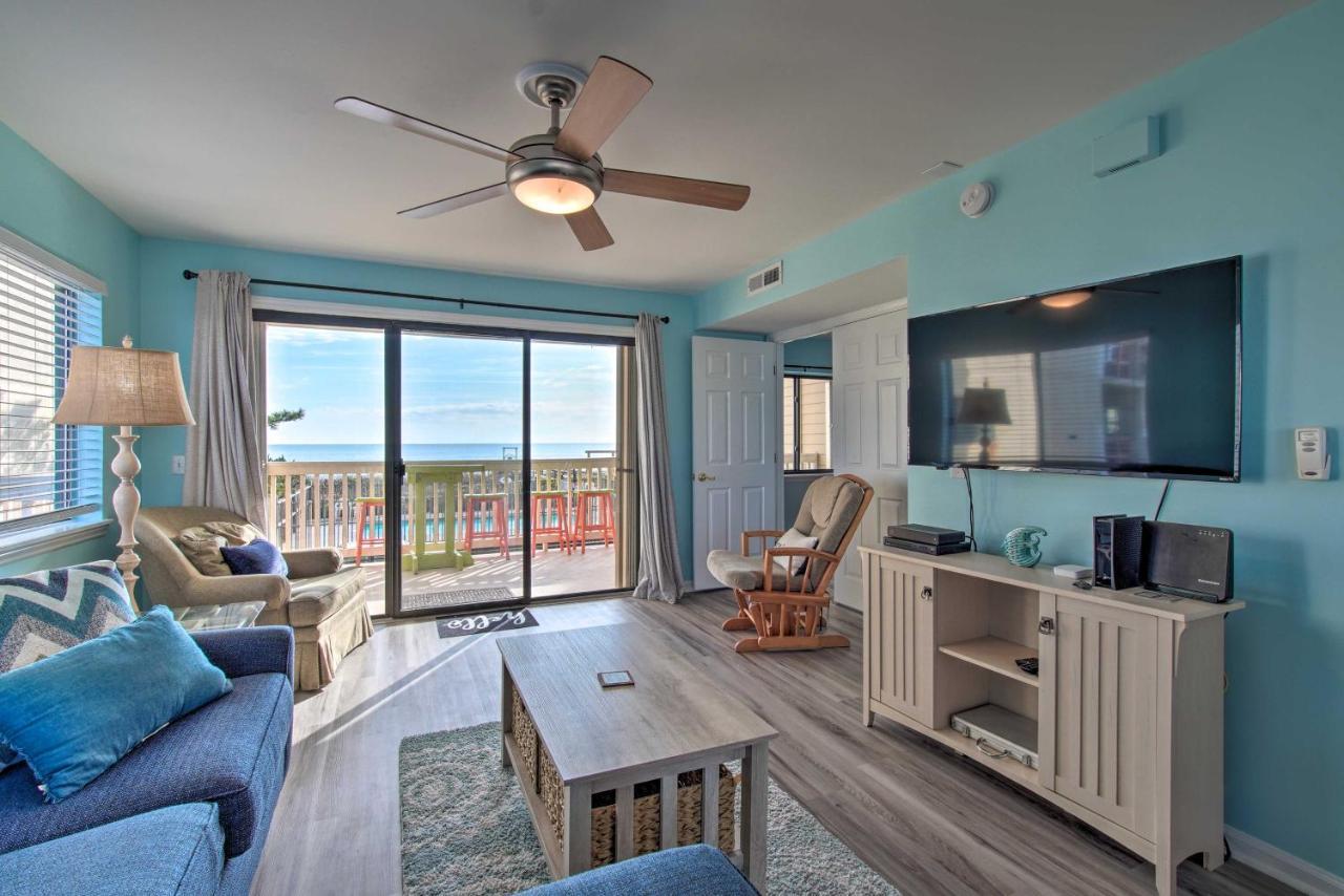 Ocean-View Condo With Deck, Steps To Carolina Beach! Exterior photo