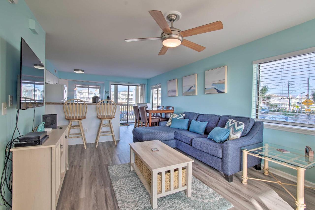 Ocean-View Condo With Deck, Steps To Carolina Beach! Exterior photo