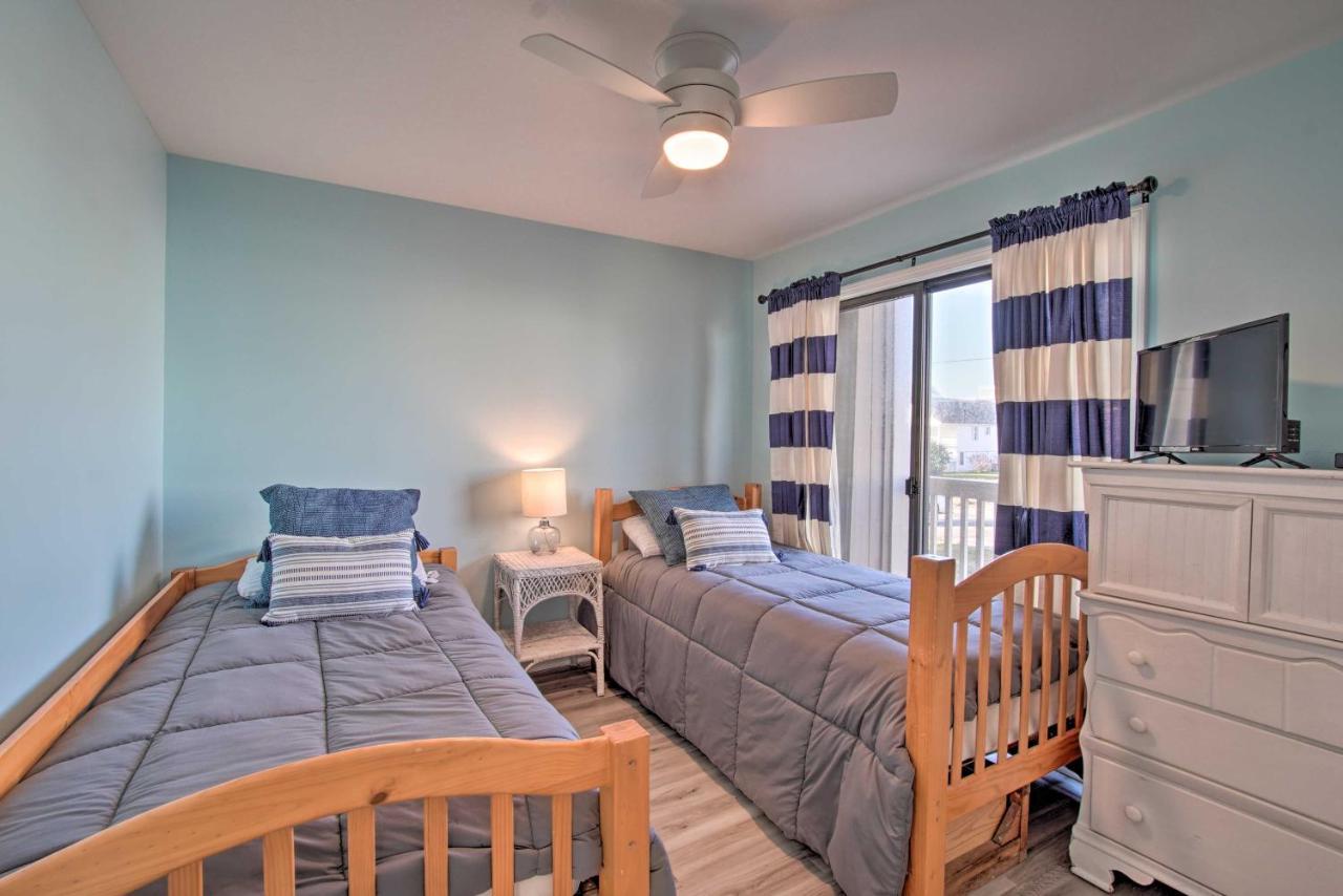 Ocean-View Condo With Deck, Steps To Carolina Beach! Exterior photo